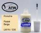 Preview: Porsche, Pastel Beige, LM1N / 536: 20ml Lackstift, von ATW Autoteile West.